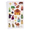 864-Piece Christmas Stickers, 36 Sheets Nativity Scene Stickers for Scrapbooking, DIY Crafts, Holiday Card Making, Gift Wrapping, Decorations, and Classroom Projects
